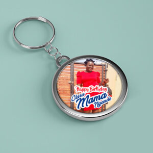 branded metallic key holder gift