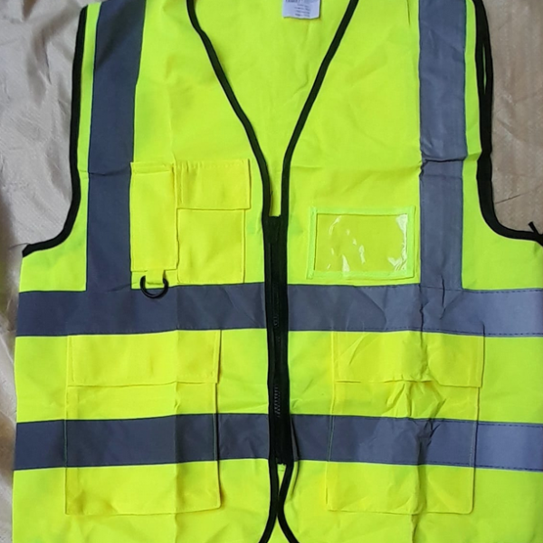 zip reflector jacket yellow