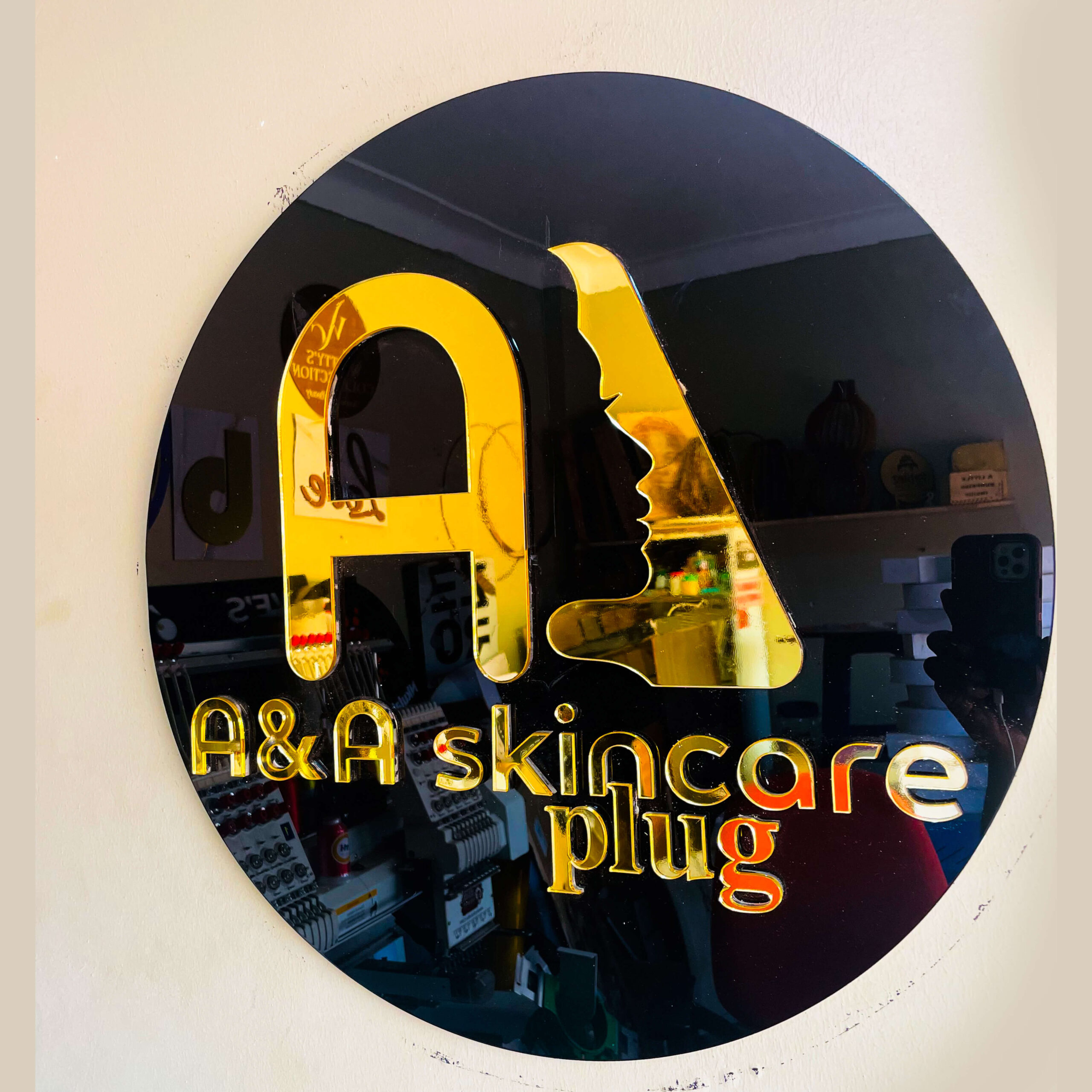 a@A SKIN CARE WALL LOGO