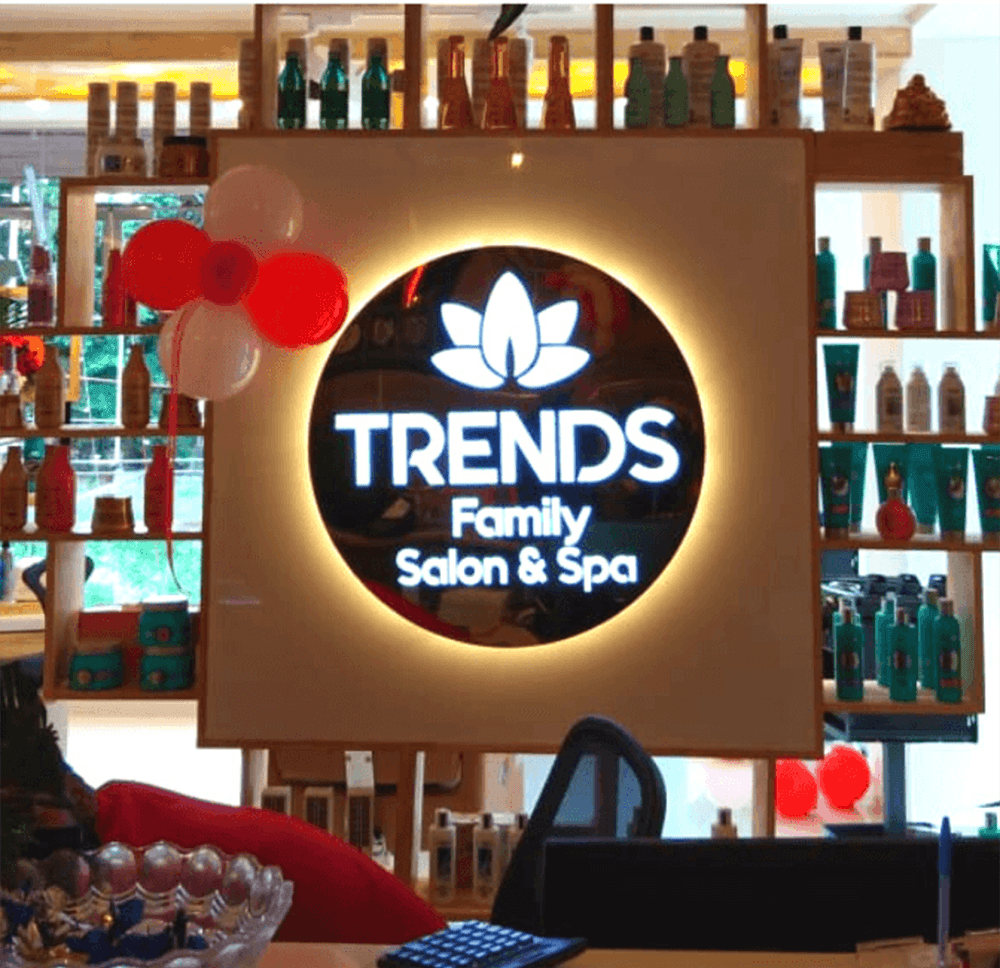 trends bar wall logo lighting