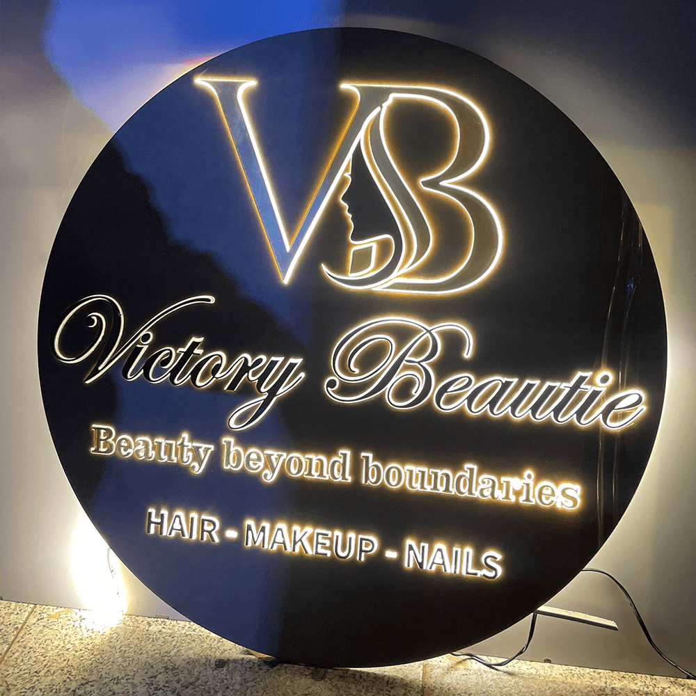 victory beautie logo lighting