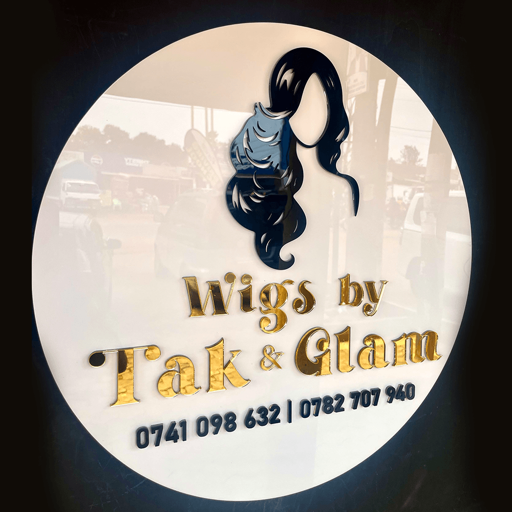 wigs by tak wall logo